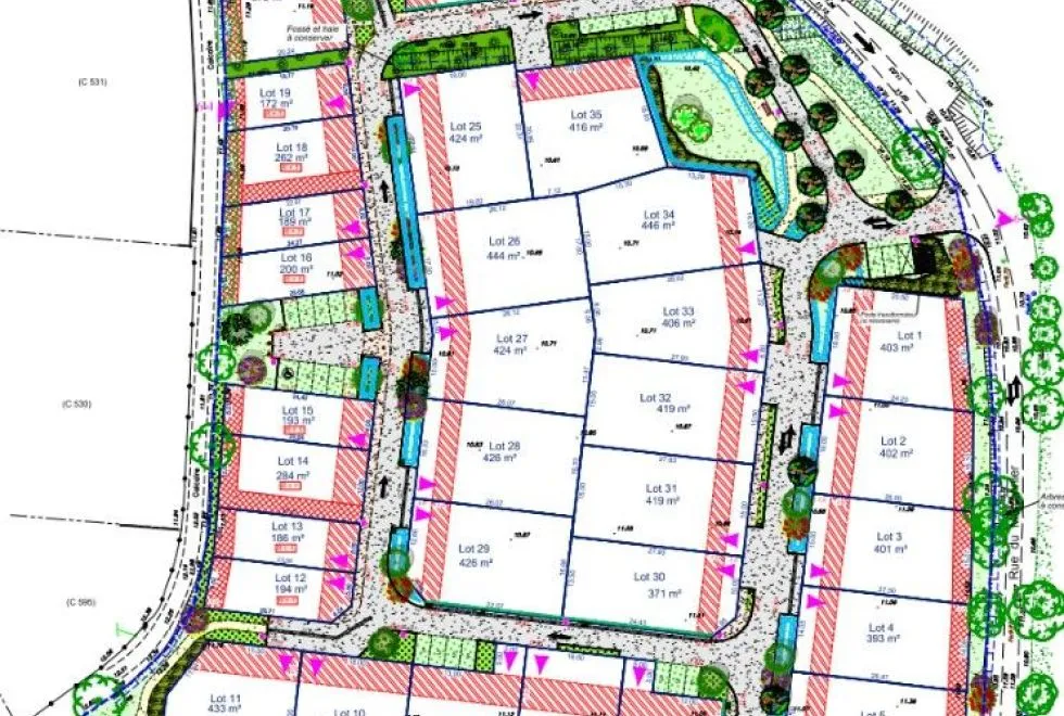 Image Terrain à bâtir de 421 m2 au prix de 60900 € à BOUHET.