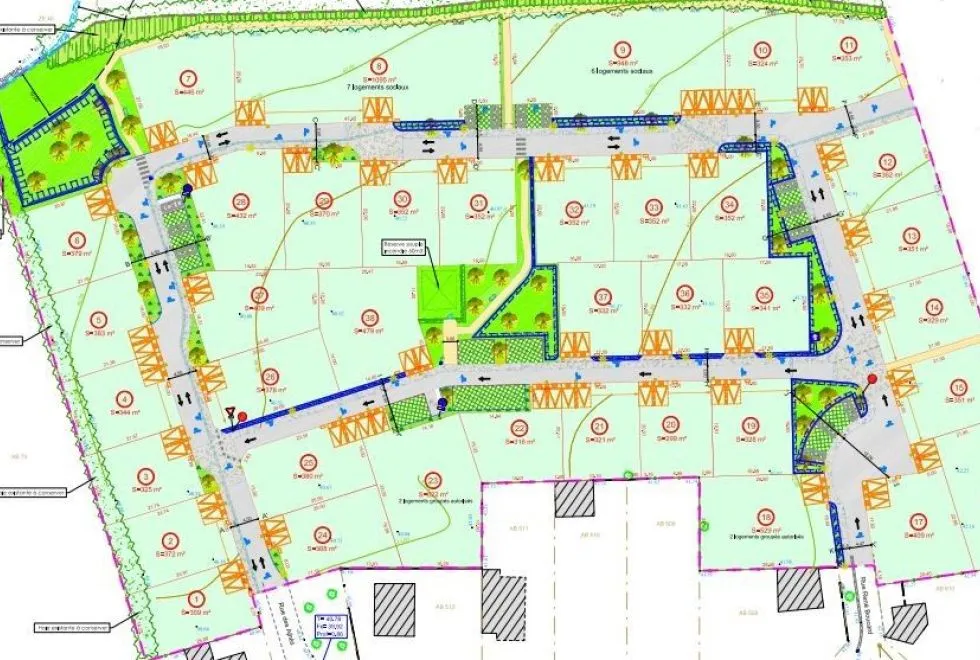 Image Terrain à bâtir de 202 m2 au prix de 29000 € à SAINT-GEORGES-DU-BOIS.