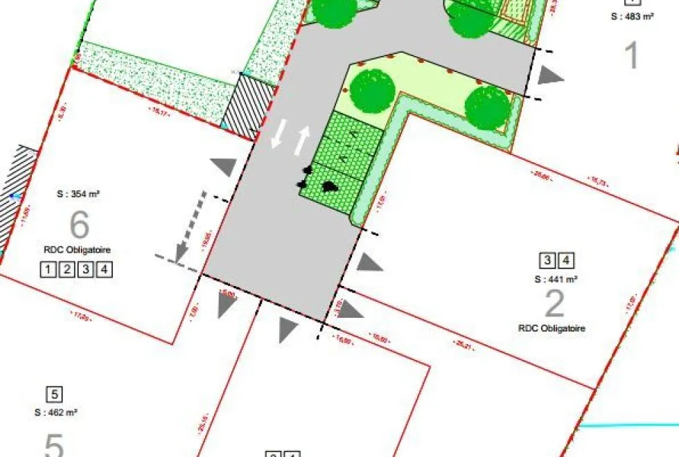Image Terrain à bâtir de 441 m2 au prix de 130000 € à SAINTE-SOULLE.