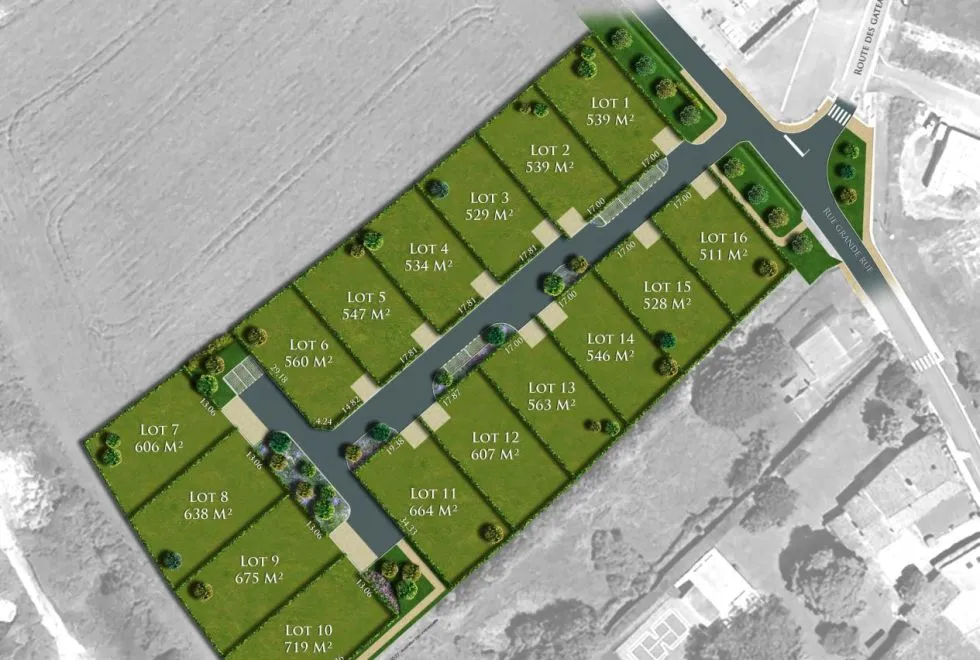 Image Terrain à bâtir de 463 m2 au prix de 46500 € à MEURSAC.