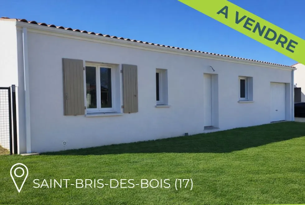 Image À VENDRE – Maison de plain-pied neuve à Saint Bris des bois, conforme RE 2020 – Disponible immédiatement