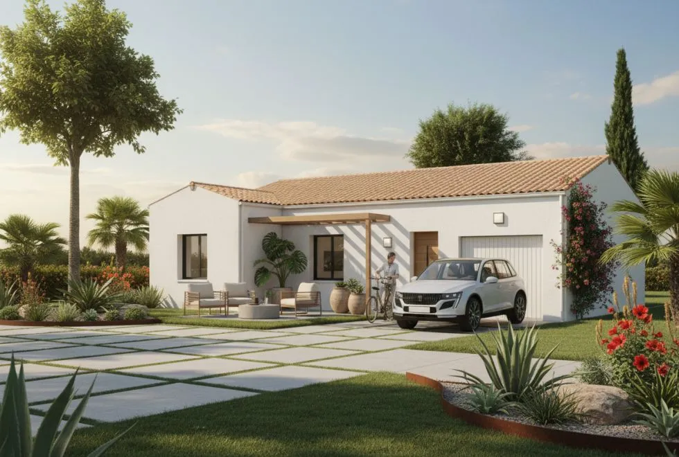 Image Projet de construction d'une maison 83.67 m² avec terrain à RIOUX (17)