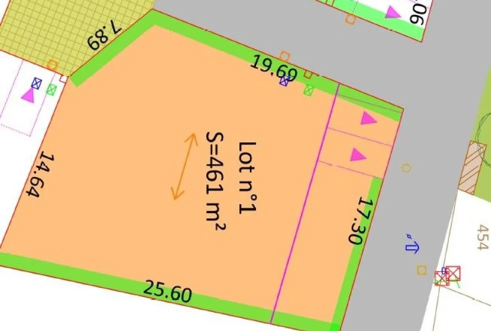 Image Terrain à bâtir de 461 m2 au prix de 39200 € à LA CHAPELLE-DES-POTS.