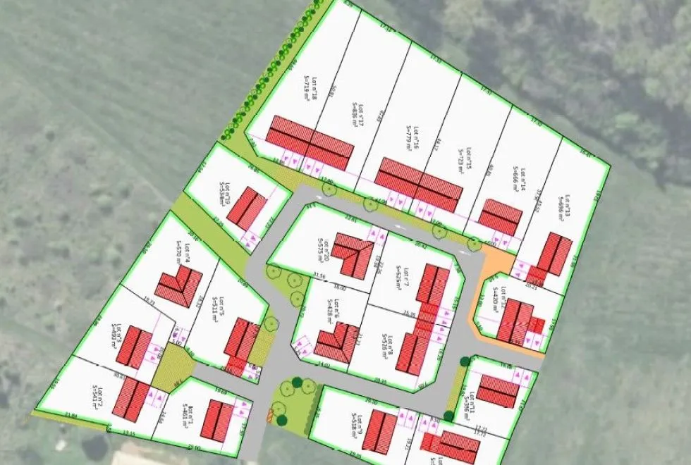 Image Terrain à bâtir de 493 m2 au prix de 41900 € à LA CHAPELLE-DES-POTS.